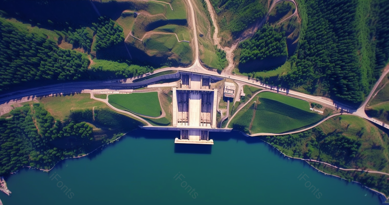 航拍自然森林水力发电水库风景,高清,摄影图,摄影图片,图片大全,摄影图免费下载